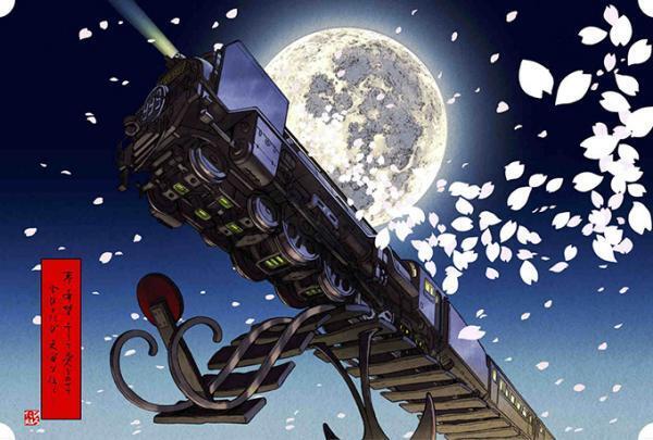 「松本零士 浮世絵コレクション」松本監修のもと『銀河鉄道999』など名作が浮世絵木版画に