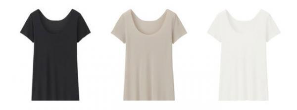 ユニクロのエアリズム「シームレス」タイプからウィメンズ登場、Uネック仕様でソフトな肌あたり