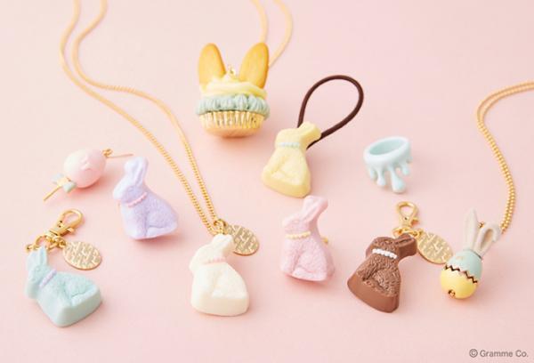 Q-pot.のイースター、パステルバニーやエッグのアクセサリー＆お揃いの限定カフェメニューも