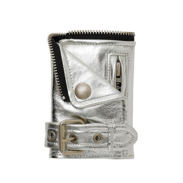 ビューティフルピープル、ライダースがモチーフのレザーグッズシリーズより限定シルバーカラー