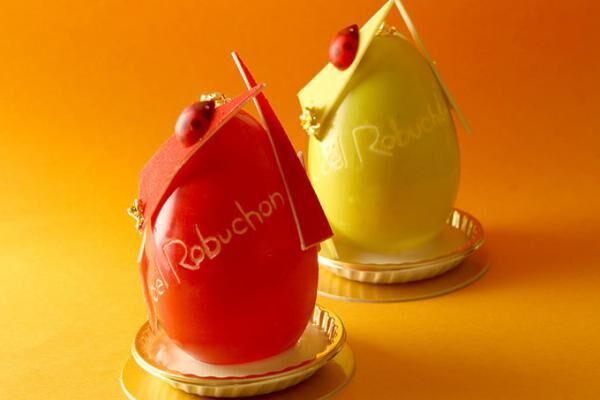 ジョエル・ロブションのイースターエッグ - 幸運を呼ぶてんとう虫を飾り中にもエッグ型チョコ