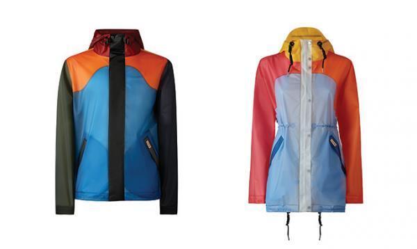 ハンターから、銀座店限定メンズ・ウィメンズのレインコート&レザーバックパック