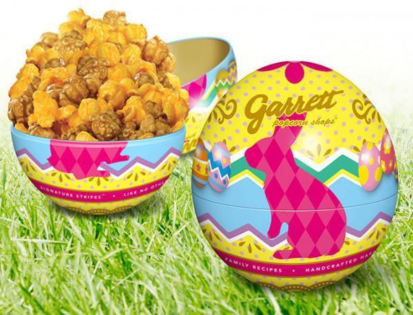ギャレット ポップコーン、卵型のイースター限定缶＆丸ごとクルミとリンゴ果肉入り新フレーバー