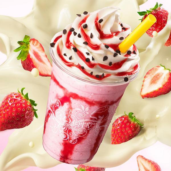 ゴディバから春夏限定ショコリキサー「ホワイトチョコレート ストロベリー&チョコチップ」