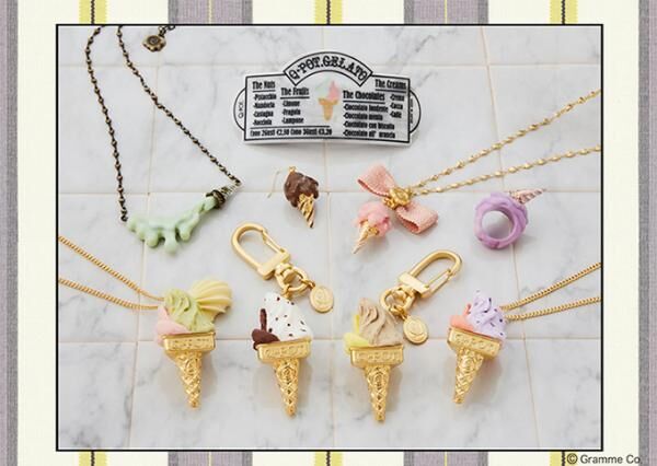 Q Pot から ジェラート がモチーフの新作アクセサリー ピスタチオやいちご味をイメージ 17年4月10日 ウーマンエキサイト 1 4