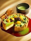 パブロから「栗と大納言の宇治抹茶チーズタルト」限定登場、サクサク食感のきなこクリーム