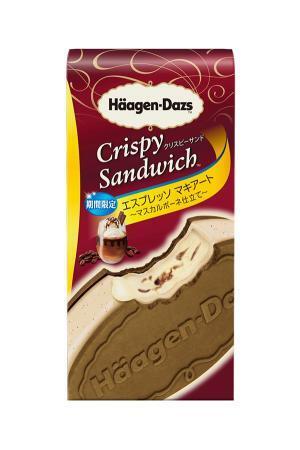 ハーゲンダッツの新作クリスピーサンド「抹茶クリームあずき」と「エスプレッソ マキアート」限定発売