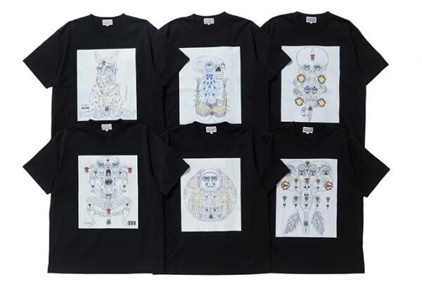 C.Eから、田名網敬一とオリバー・ペインの合作をプリントしたTシャツが発売