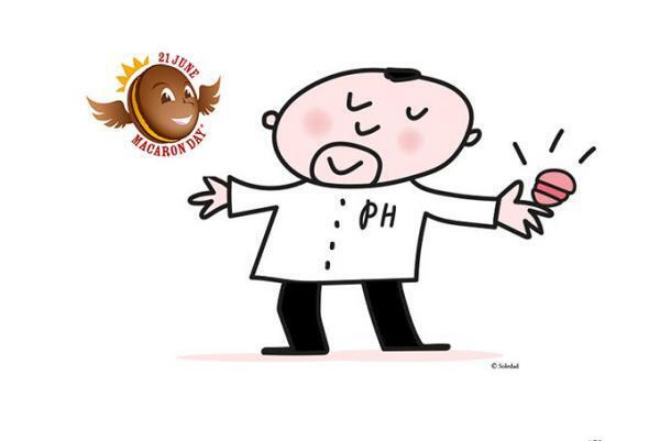 ピエール・エルメ・パリの「マカロンデー」画家・田中麻記子とのコラボマカロン他