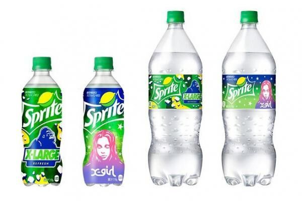 炭酸飲料スプライト、XLARGE＆X-girlとコラボ - 夏限定デザインボトル発売