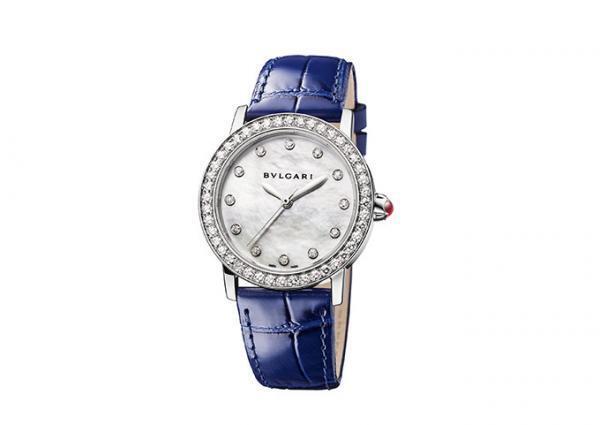 ブルガリの時計「ブルガリ・ブルガリ」新作、レッド・グリーン・ブルーのアリゲーターストラップ