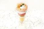 J.S. パンケーキカフェから「白鳳パフェ」桃を丸ごと1個使った甘くジューシーなパフェ
