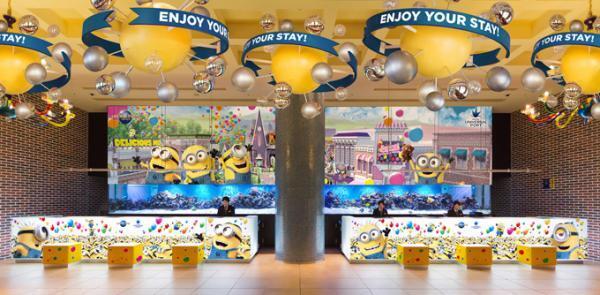 ホテルをミニオンたちがジャック！大阪USJ・ホテル ユニバーサル ポートの装飾が一新
