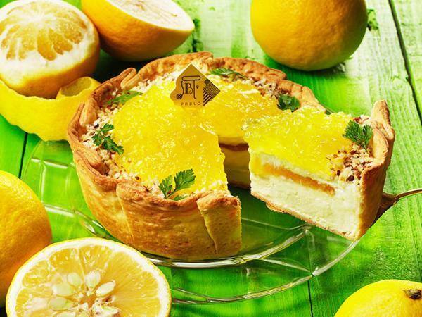 パブロから夏限定チーズタルト「香るゆずゼリーとローストアーモンドのチーズタルト」