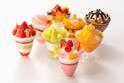 銀のぶどうの「パフェ・アート」メロン・ピーチ・マンゴーなど、フルーツを使用したパフェ8種類