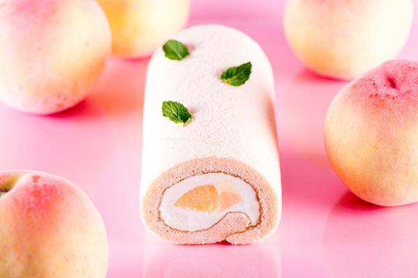 モンシェールから夏限定の「堂島ロール」桃づくし＆爽やかなヨーグルト味
