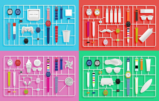 スウォッチのカスタマイズ時計「スウォッチ バイ ユー」シンプルからビビッドまでベルト&ループ5種展開