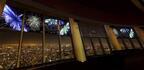映画『打ち上げ花火、下から見るか?横から見るか?』特別花火映像、東京スカイツリー天望デッキ窓に上映