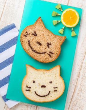 “ねこ型の食パン”の新作「いろねこ食パン(ちゃいろ)」ローストした香ばしい胚芽入り