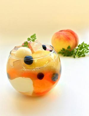 銀座立田野、世界一甘い桃を使用した新メニュー「みつまめ」&「スムージー」販売