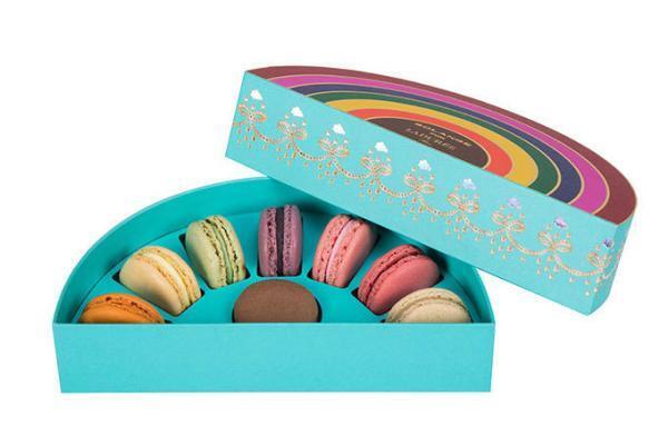 ラデュレ×ソランジュレインボーカラーのマカロンボックス登場、オレンジとショコラの限定味も