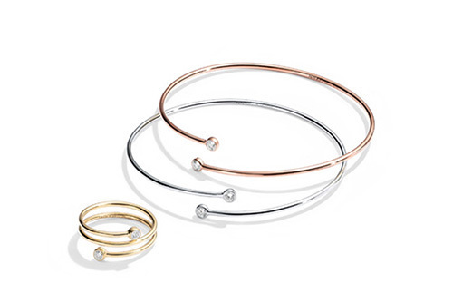 ティファニー「エルサ・ペレッティ ダイヤモンド フープ」新作、ローズゴールドブレスや3連リングなど