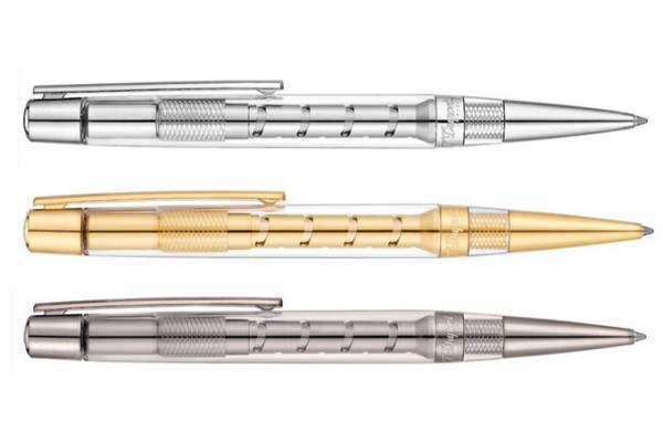 エス・テー・デュポン、 完全スケルトンの新作ボールペン - 彫刻で飾られた限定ライターや万年筆も