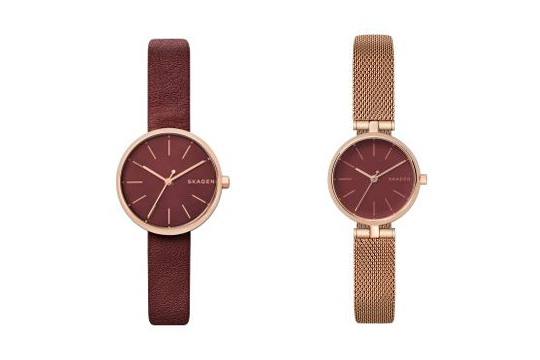 デンマーク発「スカーゲン」の新作ウォッチ＆バッグ、美しい森林から着想を受けたバーガンディーカラー