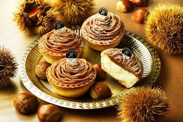 パブロミニの秋限定チーズタルト「モンブラン」口溶け感のあるマロンクリームをたっぷり使用