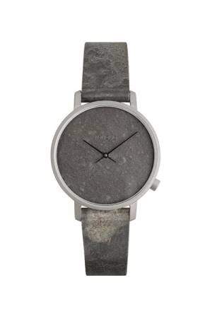 アントワープ発コモノから、石素材の腕時計「ザ スレート」発売 -スライスした鉄平石をフェイスに採用