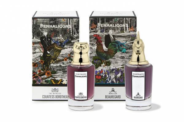 ペンハリガンから英国夫人＆仏美青年をイメージした新フレグランス、”鳥”モチーフのボトル