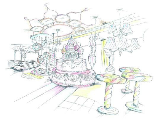 “お菓子の国”でプリ撮影「モレルミニョン」渋谷109に登場、ケーキソファー＆チョコメイクスペース