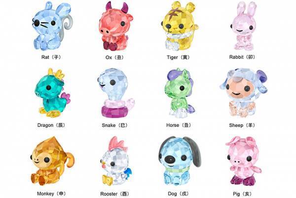 スワロフスキーより十二支モチーフのクリスタル・オブジェが登場、イラストレーター吉井宏がデザイン