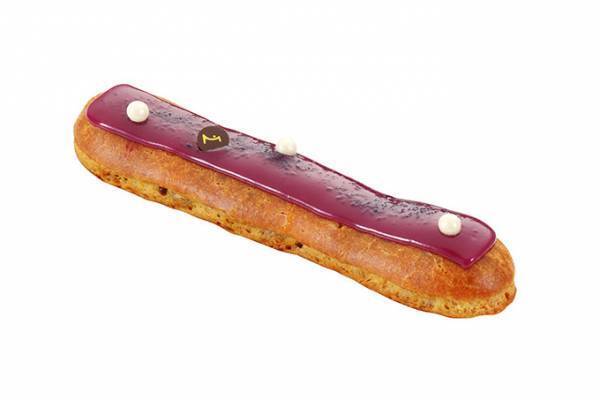 ラ・メゾン・デュ・ショコラ秋限定「エクレール カシス」パールを飾ったなめらかチョコ入り