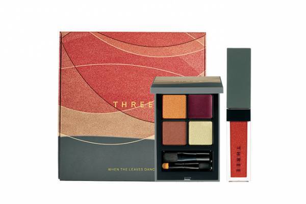 THREE”紅葉の訪れ”と共に届く限定メイクコレクション、4色アイパレットとリップジャムが一つに