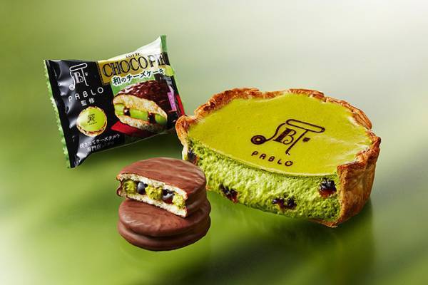 パブロ×ロッテ チョコパイのコラボ第4弾「和のチーズケーキ」宇治抹茶チーズクリーム＆黒蜜ソース入り
