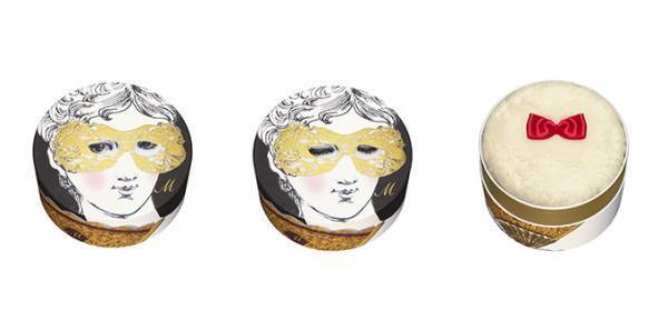 レ・メルヴェイユーズ ラデュレのクリスマスコフレ - バラの花弁の形をしたチークや扇子型のパレット