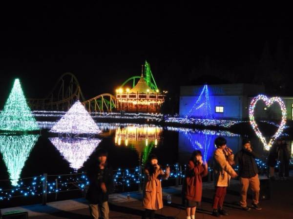 東武動物公園「ウインターイルミネーション」リズミカルなイルミネーションで光のライブ空間を演出