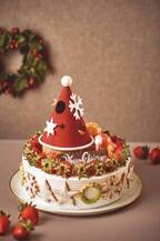ホテルオークラ東京のクリスマス、サンタの家を表現した限定ショートケーキなど