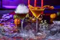 ストリングスホテル東京の「ハロウィンカクテル」蜘蛛の巣付き 魔女のキャビア＆フローズンパンプキーナ