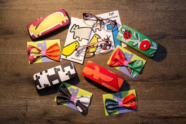 ゾフ×テキスタイルデザイナー 鈴木マサルのアイウェア、「北欧」をテーマにハトやてんとう虫をデザイン