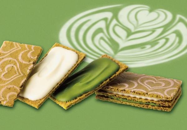 銀のぶどう「抹茶のショコラテサンド」グランスタ限定 - ダブルショコラ仕立て、食べて完成する抹茶ラテ