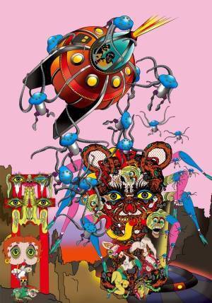 マーク ジェイコブスと田名網敬一の限定コラボＴシャツ、スケートボード デッキが発売