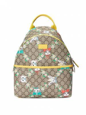 グッチ×ヒグチユウコ、シュールな“猫”を描いたキッズウェアやレザーバッグ - 18年春夏より