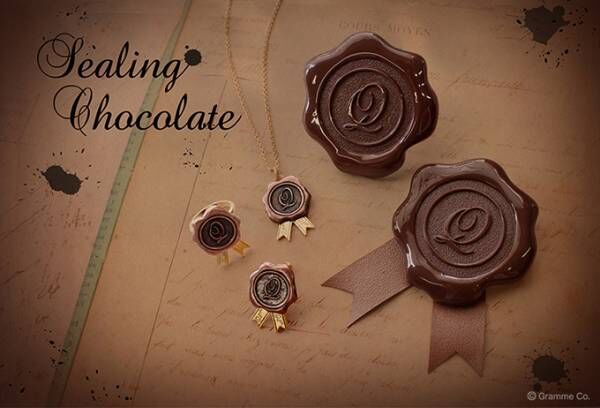 Q-pot.の新作「シーリング チョコレート」封蝋をイメージしたチョコレートアクセサリー