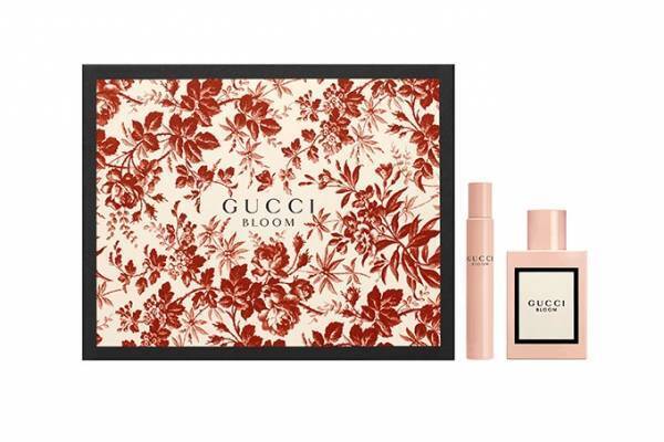 グッチのフレグランスコフレ、 携帯用付き「ブルーム」と「バンブー オードパルファム」の2種類