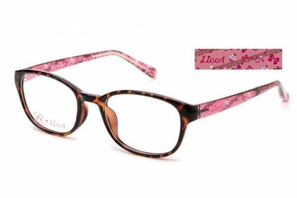「リカちゃん」をイメージした眼鏡 - カップケーキやリボンを散りばめたガーリーなデザイン