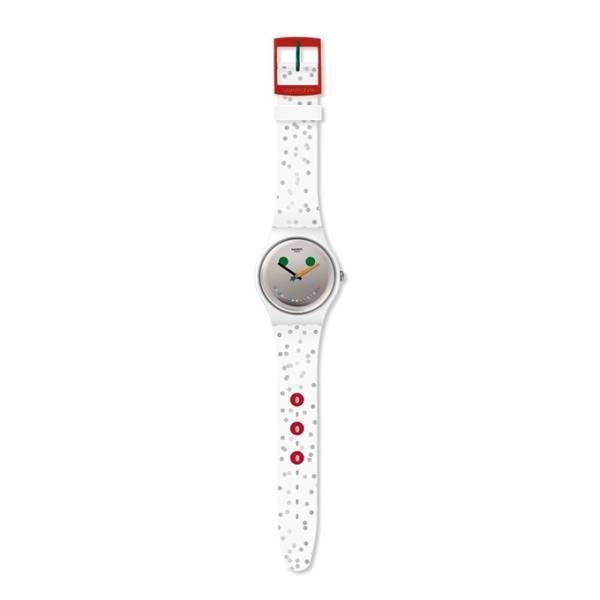 スウォッチ、雪だるまモチーフのクリスマス限定ウォッチ「イジドー」人参型の特別パッケージ