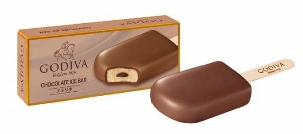 ゴディバ、大人のチョコレートアイスバーに新作「プラリネ」全国のコンビニで発売