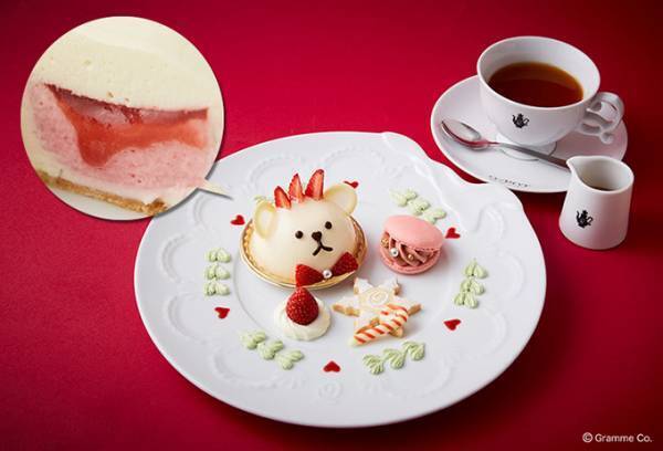 Q-pot.CAFEのクリスマス、“くま王子”モチーフの限定プレート＆アフタヌーンティーセット